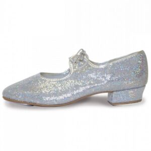 Silver Sparkly Tap Shoes