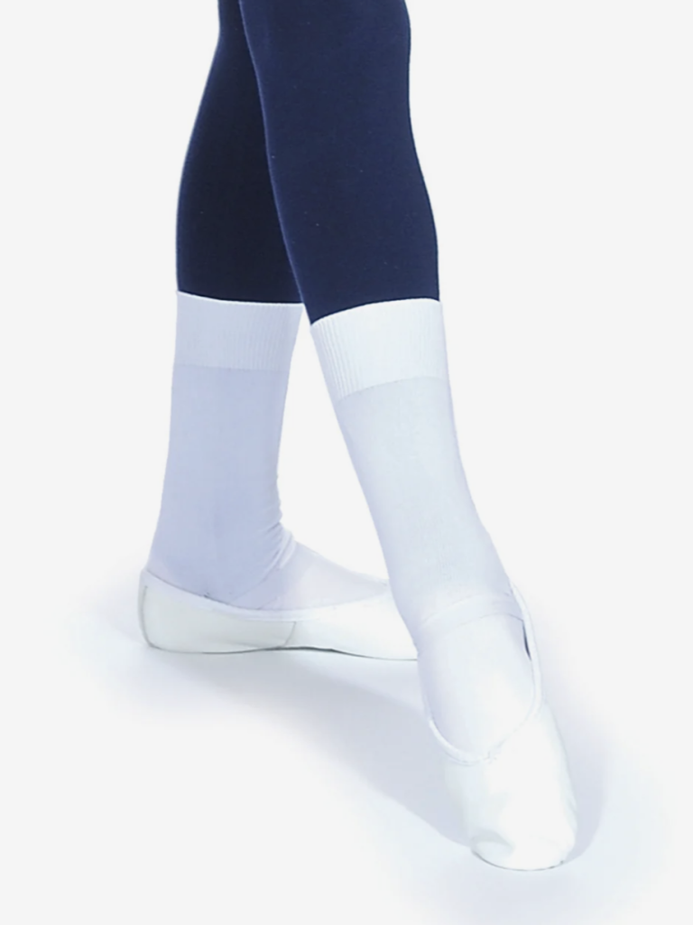 Boys White Ballet Socks